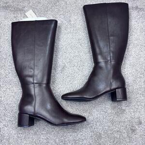 New! Banolino Dark Brown Wide Calf Addyson Boot size 9